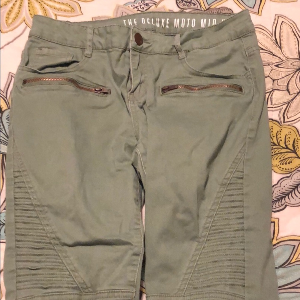 Deluxe Moto mid rise skinny jeans